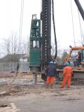Pfahlgründung für den Neubau (29.02.2012)